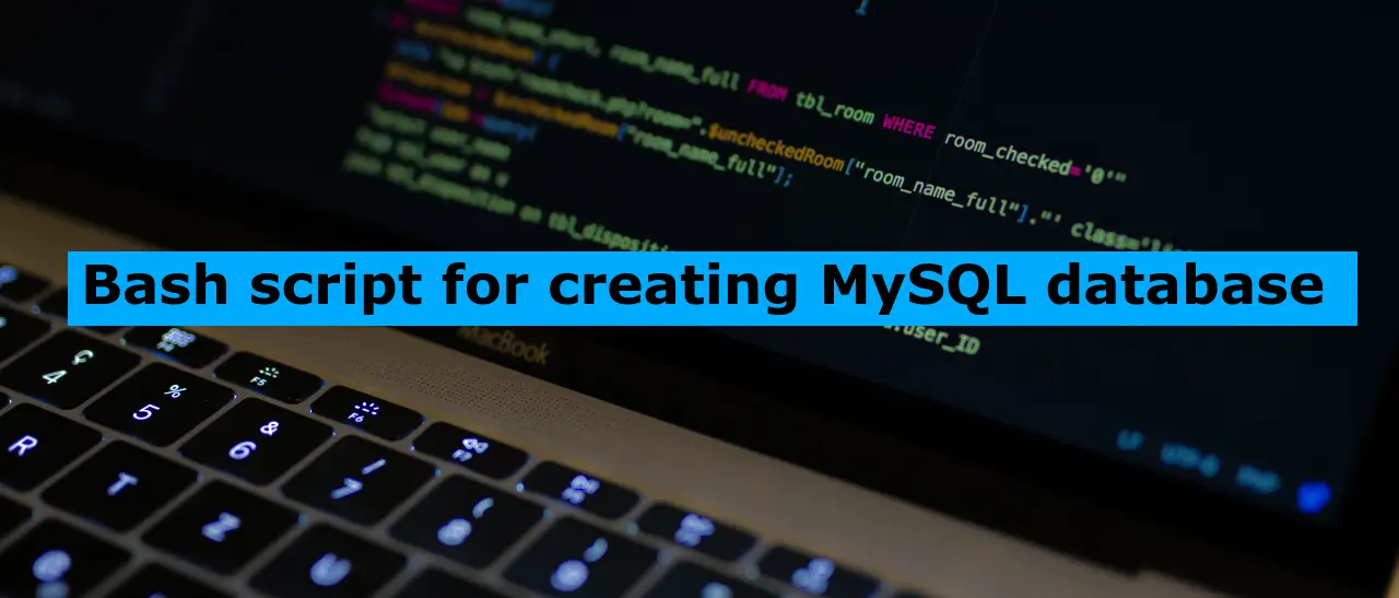 Bash script for creating MySQL database